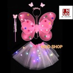 Disfraz luminoso para niñas,Disfraz LED para niñas 2-8 años